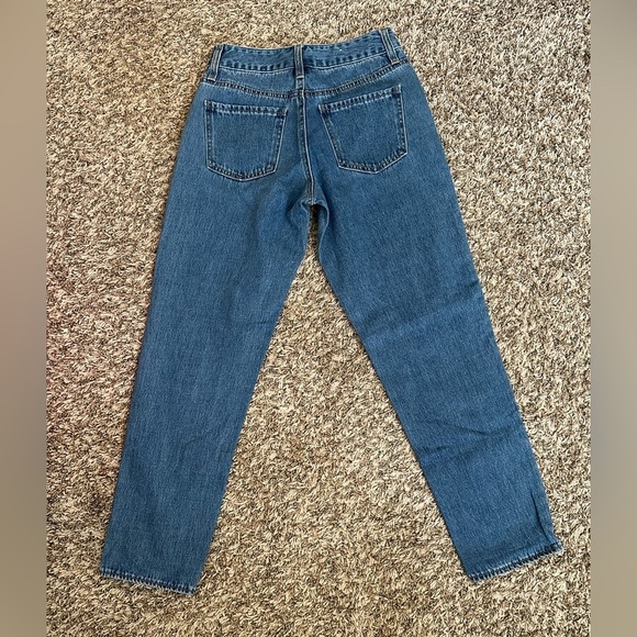 Empyre Women’s Medium Wash Denim High Waisted Straight Leg Eileen Mom Jeans sz 0 - Picture 2 of 7